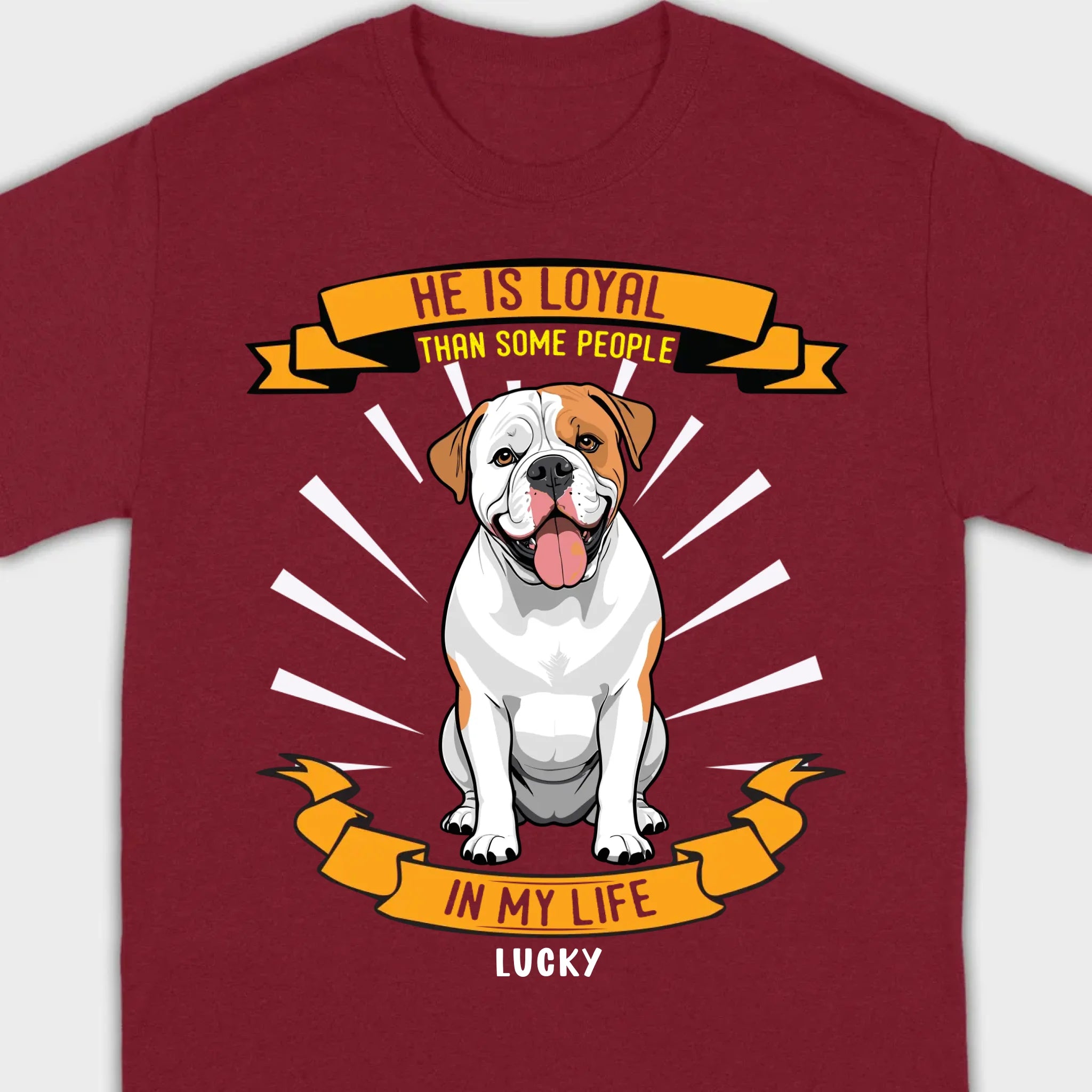 Custom American Bulldog Basic Tee 