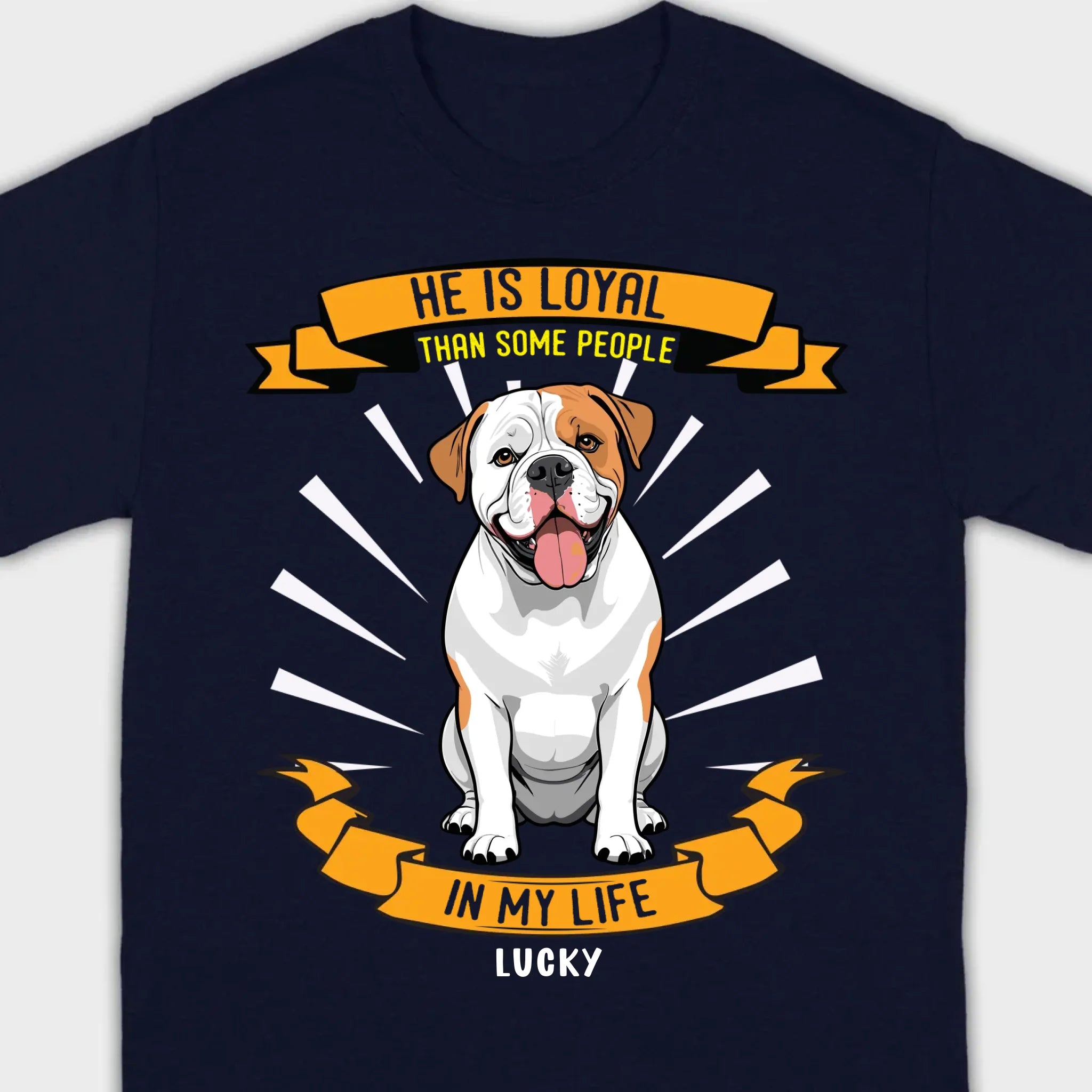 Custom American Bulldog Basic Tee 