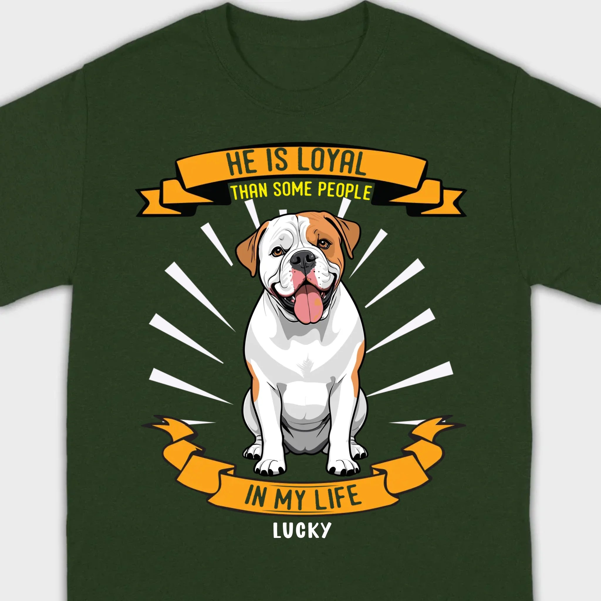 Custom American Bulldog Basic Tee 