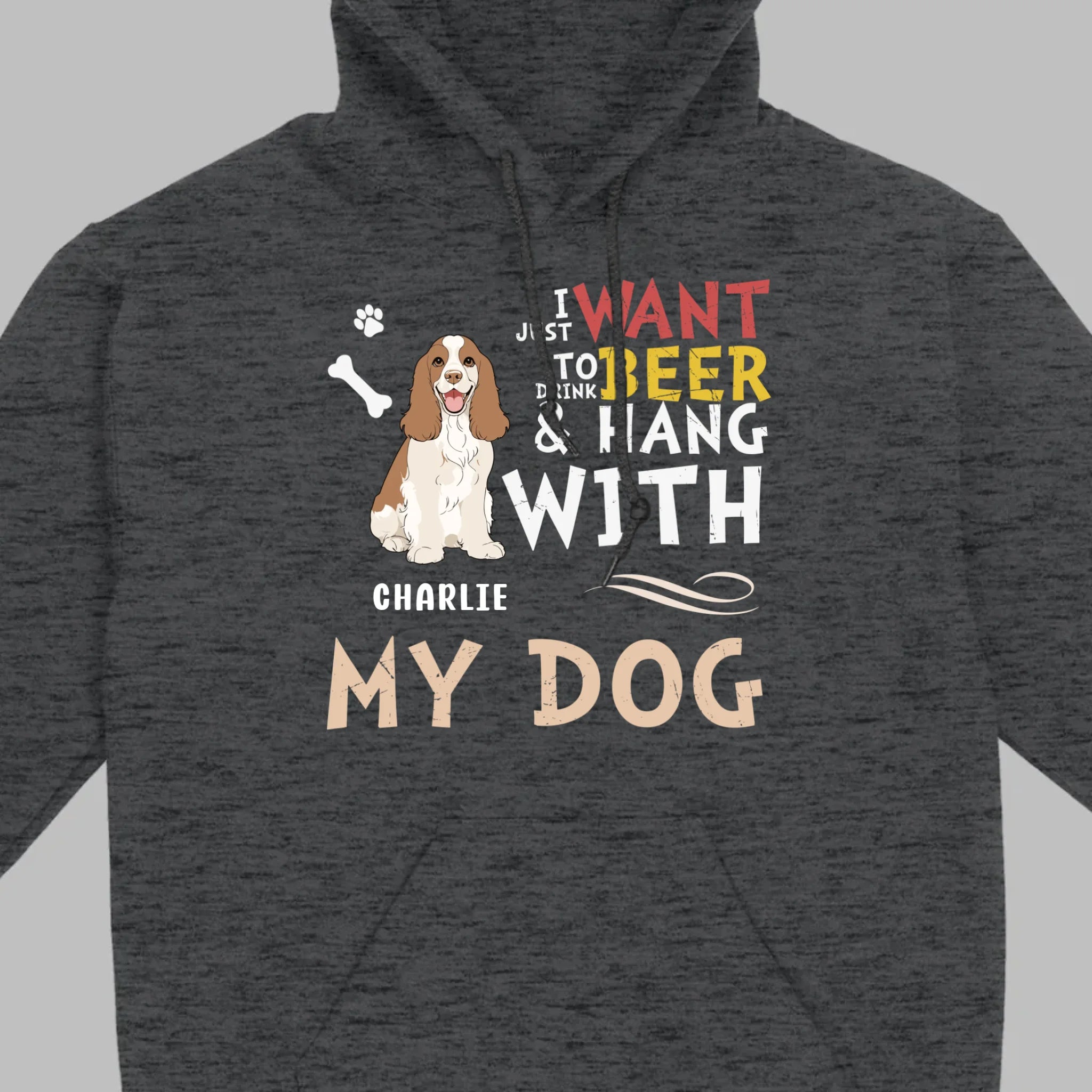 Custom American Cocker Spaniel Hoodie With The Text 