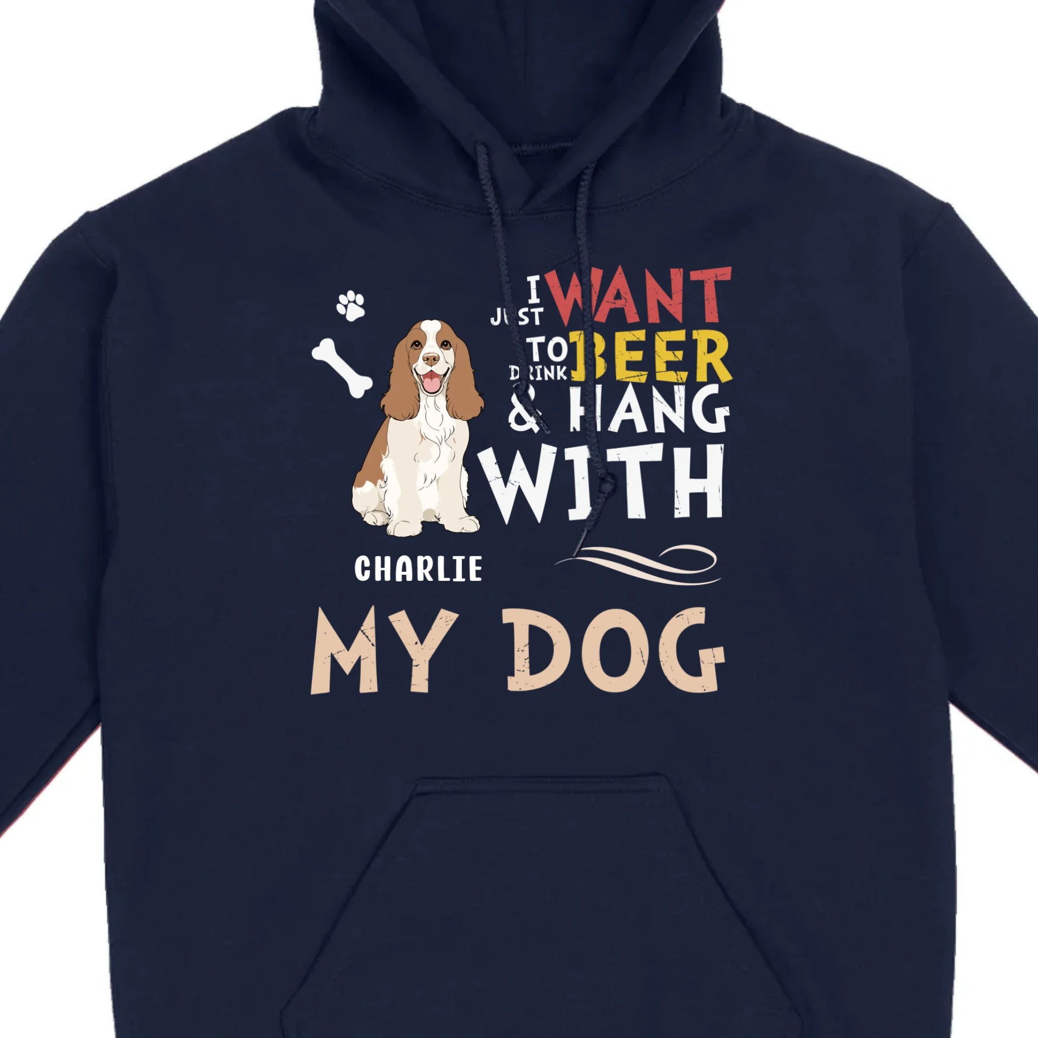 Custom American Cocker Spaniel Hoodie With The Text 