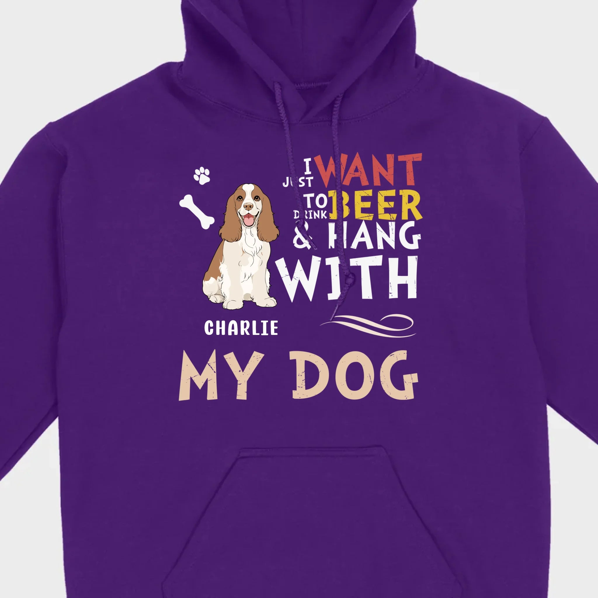 Custom American Cocker Spaniel Hoodie With The Text 