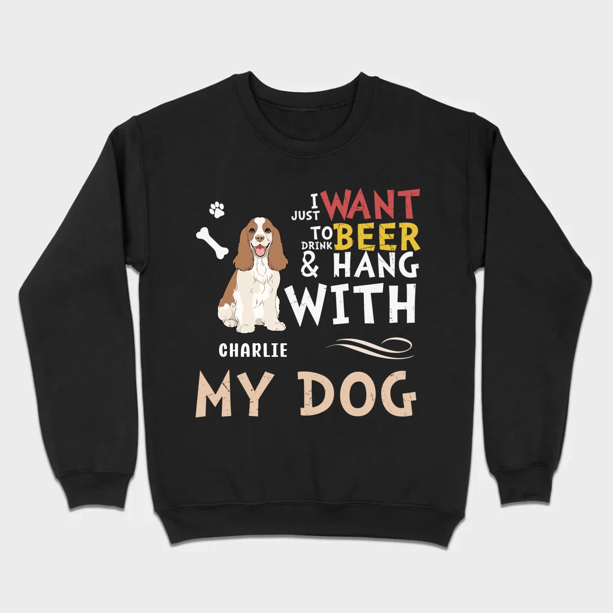 Custom American Cocker Spaniel Hoodie With The Text 
