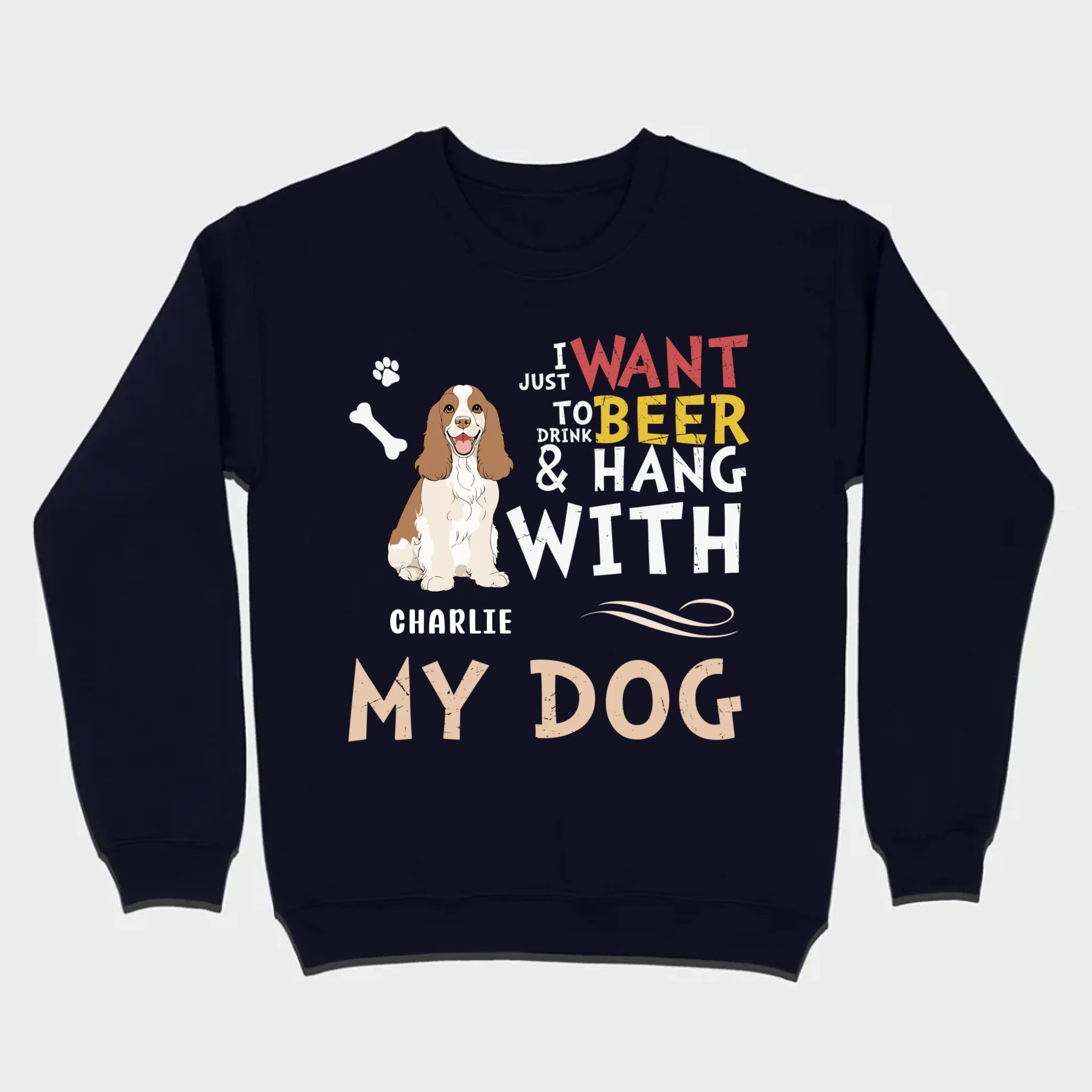 Custom American Cocker Spaniel Hoodie With The Text 