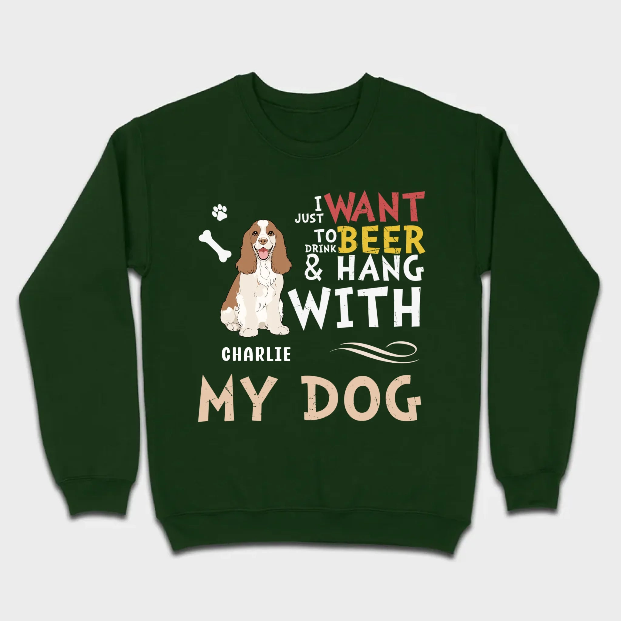 Custom American Cocker Spaniel Hoodie With The Text 