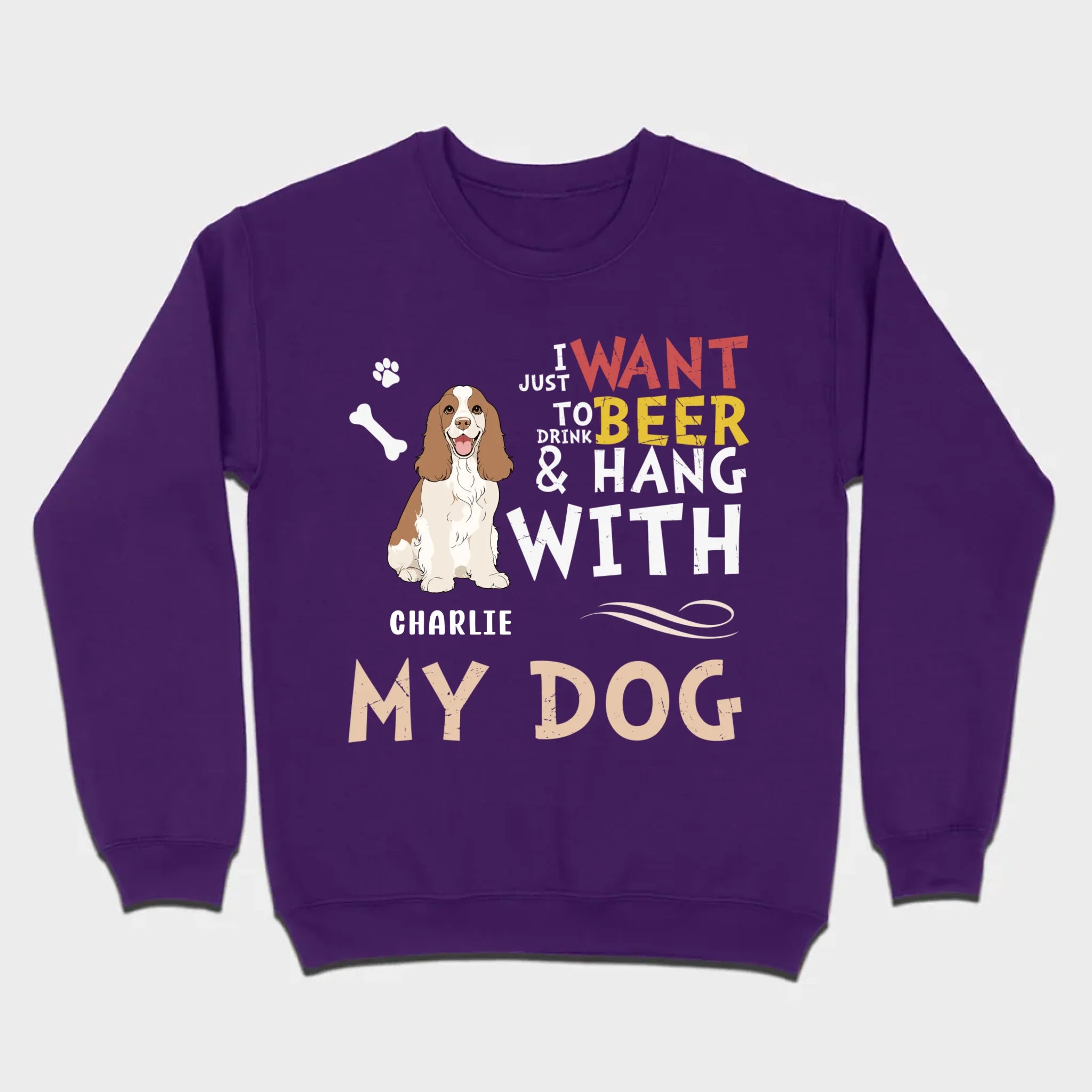 Custom American Cocker Spaniel Hoodie With The Text 
