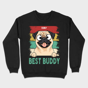 Custom Pug Best Buddy Basic Tee - Personalized Funny Dog Breed T-Shirts - 89Prints