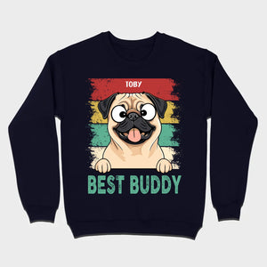 Custom Pug Best Buddy Basic Tee - Personalized Funny Dog Breed T-Shirts - 89Prints