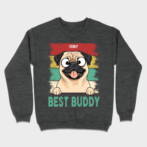 Custom Pug Best Buddy Basic Tee - Personalized Funny Dog Breed T-Shirts - 89Prints