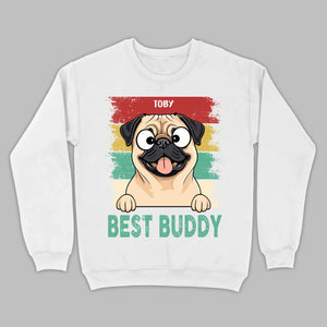 Custom Pug Best Buddy Basic Tee - Personalized Funny Dog Breed T-Shirts - 89Prints