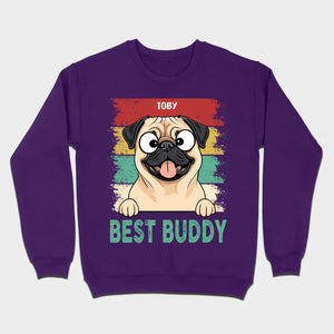 Custom Pug Best Buddy Basic Tee - Personalized Funny Dog Breed T-Shirts - 89Prints