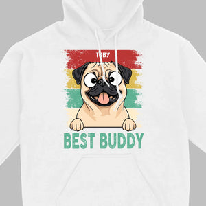 Custom Pug Best Buddy Basic Tee - Personalized Funny Dog Breed T-Shirts - 89Prints