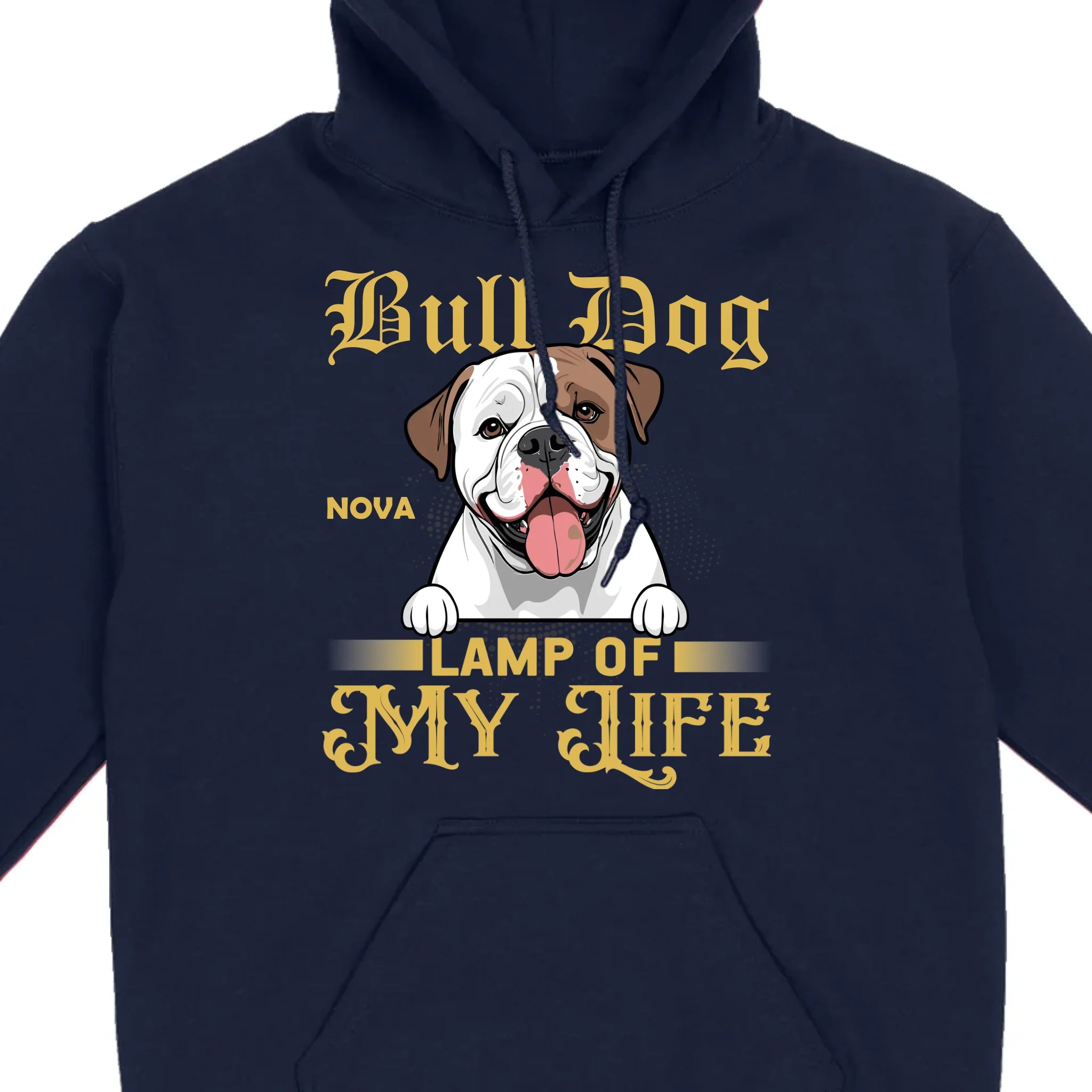 Custom American Bulldog Basic Tee - Lamp Of My Life Personalized T-Shirts - 89Prints