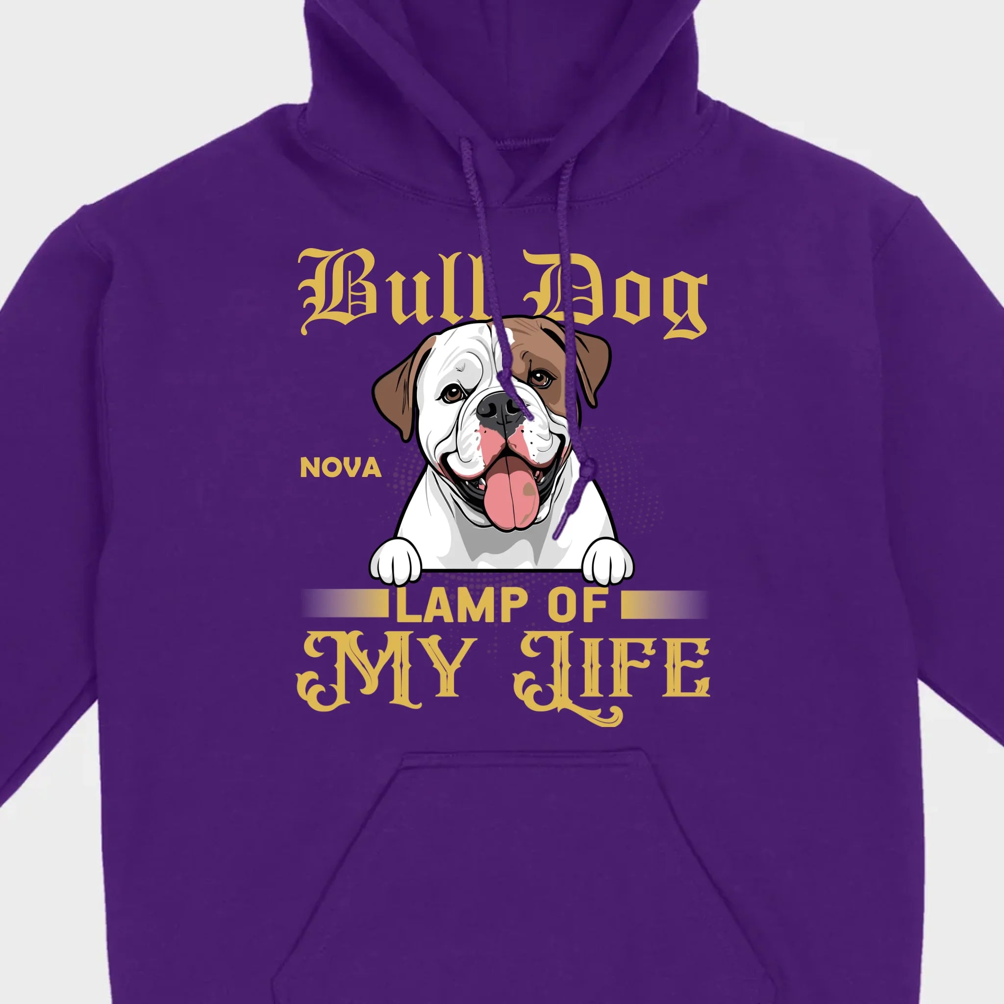 Custom American Bulldog Basic Tee - Lamp Of My Life Personalized T-Shirts - 89Prints