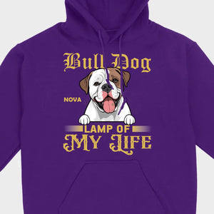 Custom American Bulldog Basic Tee - Lamp Of My Life Personalized T-Shirts - 89Prints