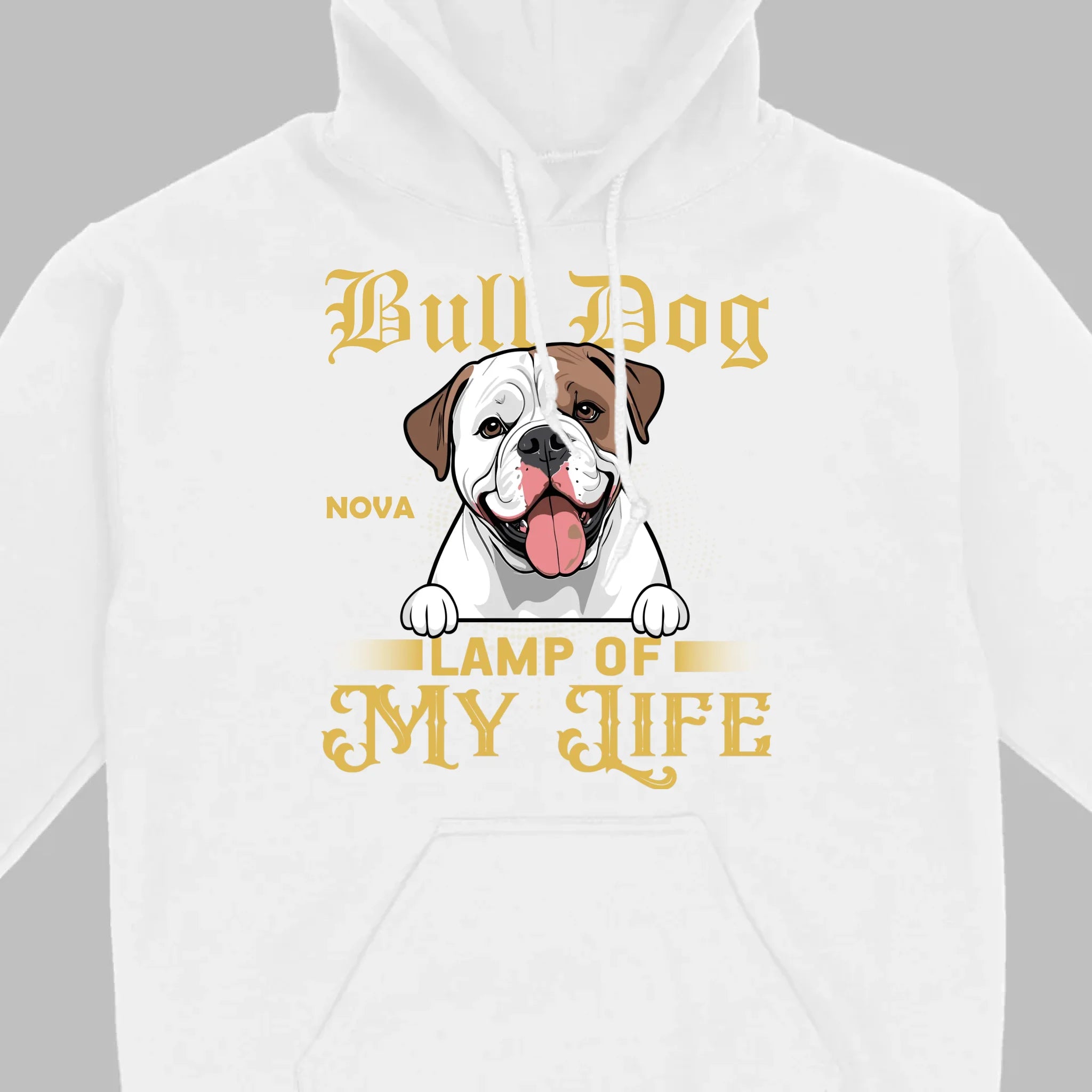 Custom American Bulldog Basic Tee - Lamp Of My Life Personalized T-Shirts - 89Prints