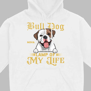 Custom American Bulldog Basic Tee - Lamp Of My Life Personalized T-Shirts - 89Prints