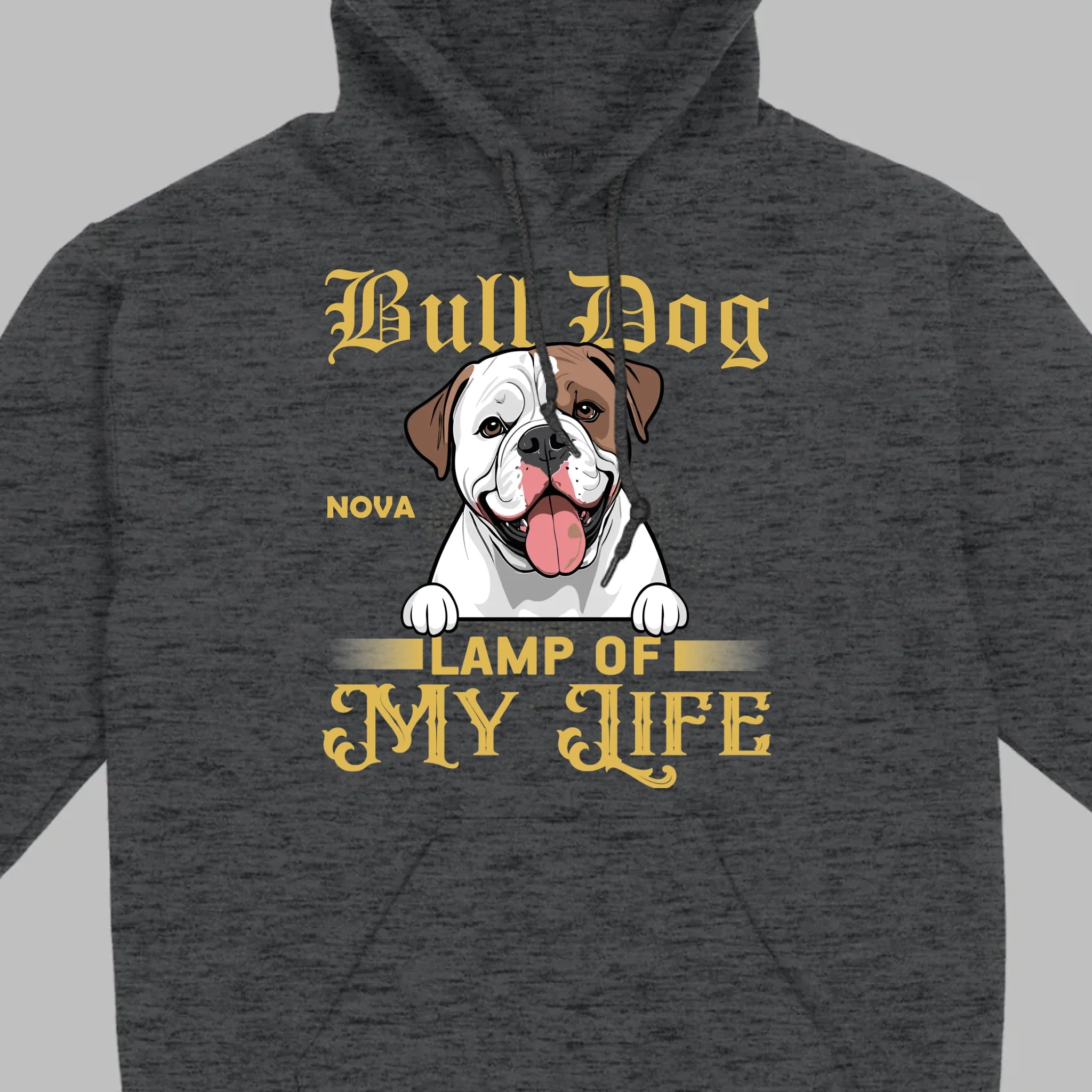 Custom American Bulldog Basic Tee - Lamp Of My Life Personalized T-Shirts - 89Prints