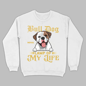 Custom American Bulldog Basic Tee - Lamp Of My Life Personalized T-Shirts - 89Prints