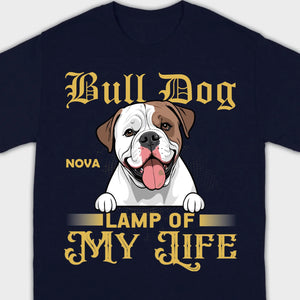 Custom American Bulldog Basic Tee - Lamp Of My Life Personalized T-Shirts - 89Prints