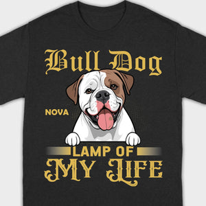 Custom American Bulldog Basic Tee - Lamp Of My Life Personalized T-Shirts - 89Prints