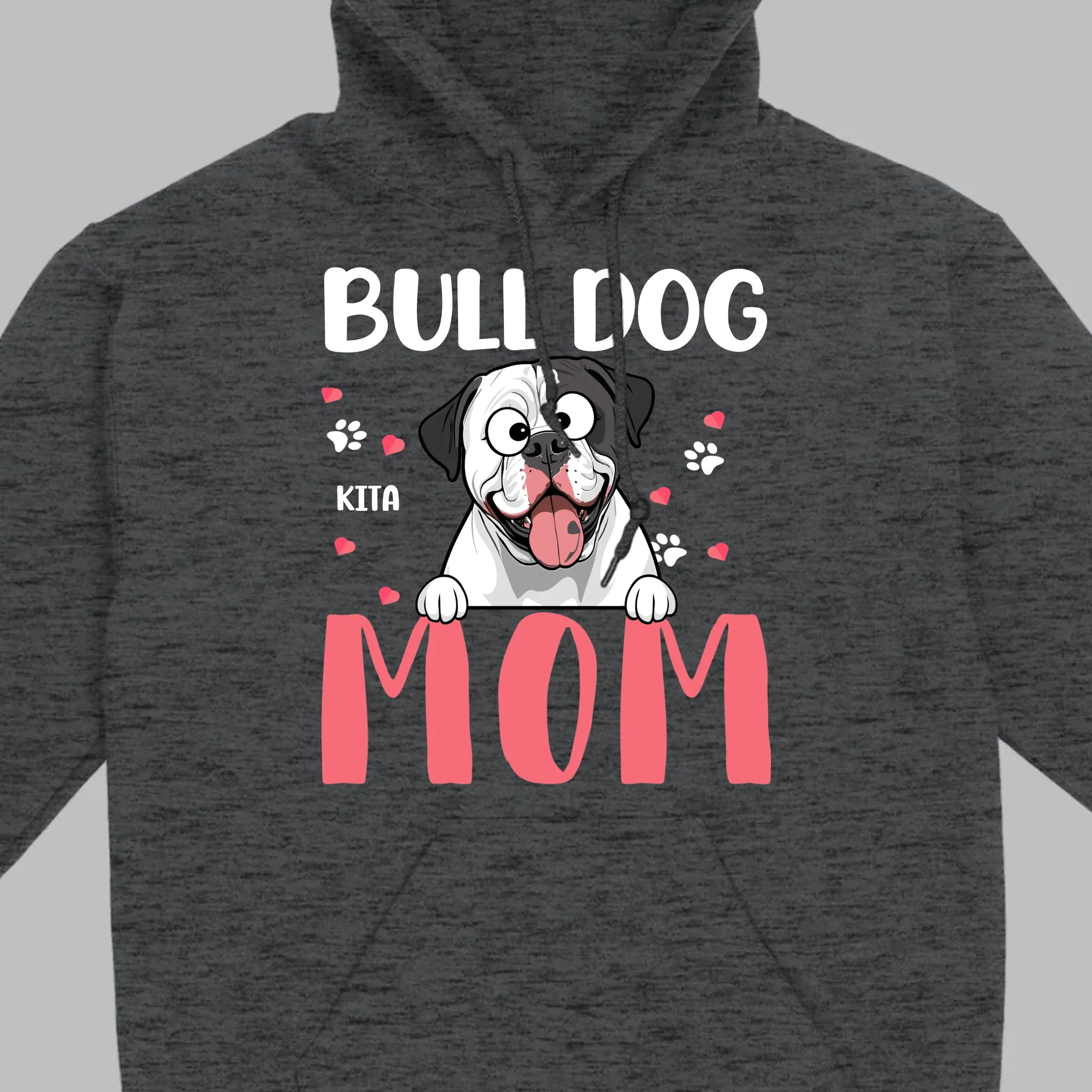 Custom American Bulldog Basic Tee - Bull Dog Mom Personalized T-Shirts - 89Prints
