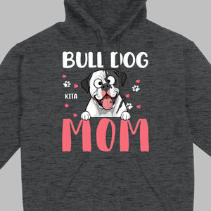 Custom American Bulldog Basic Tee - Bull Dog Mom Personalized T-Shirts - 89Prints