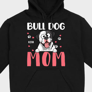 Custom American Bulldog Basic Tee - Bull Dog Mom Personalized T-Shirts - 89Prints