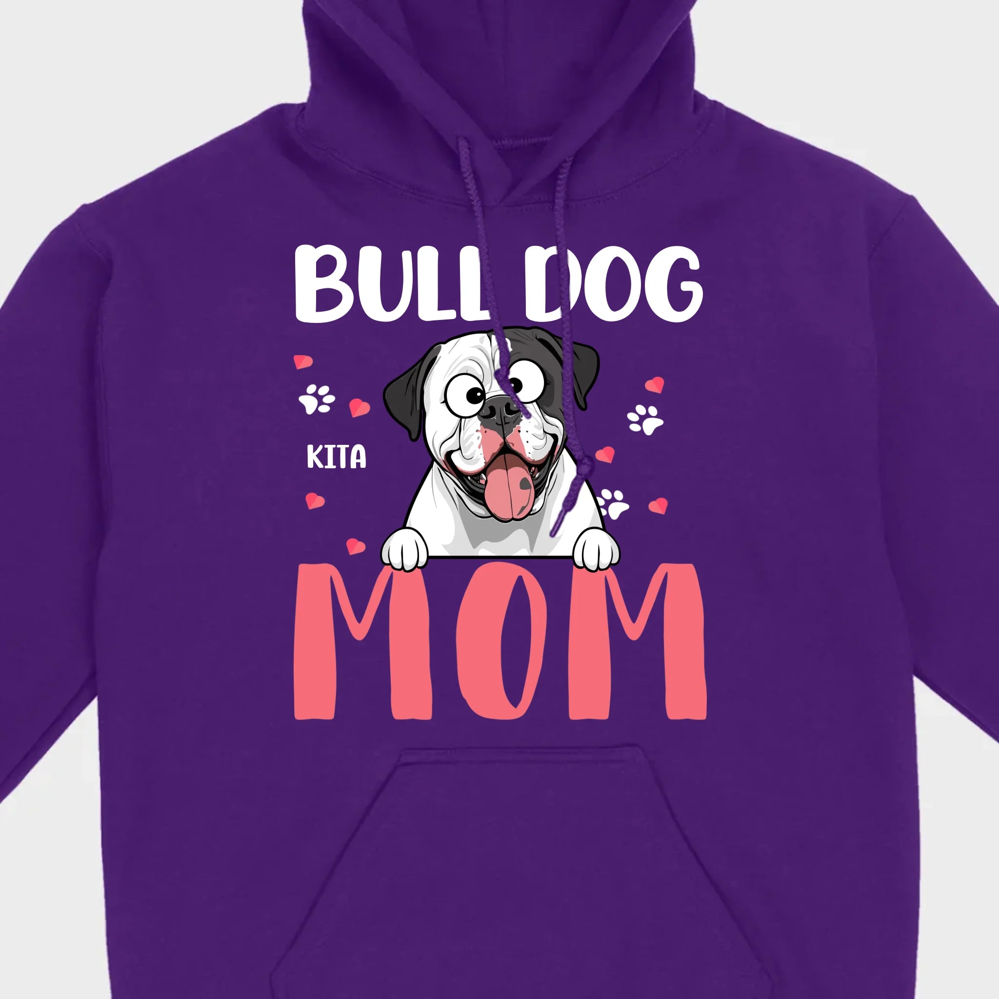 Custom American Bulldog Basic Tee - Bull Dog Mom Personalized T-Shirts - 89Prints