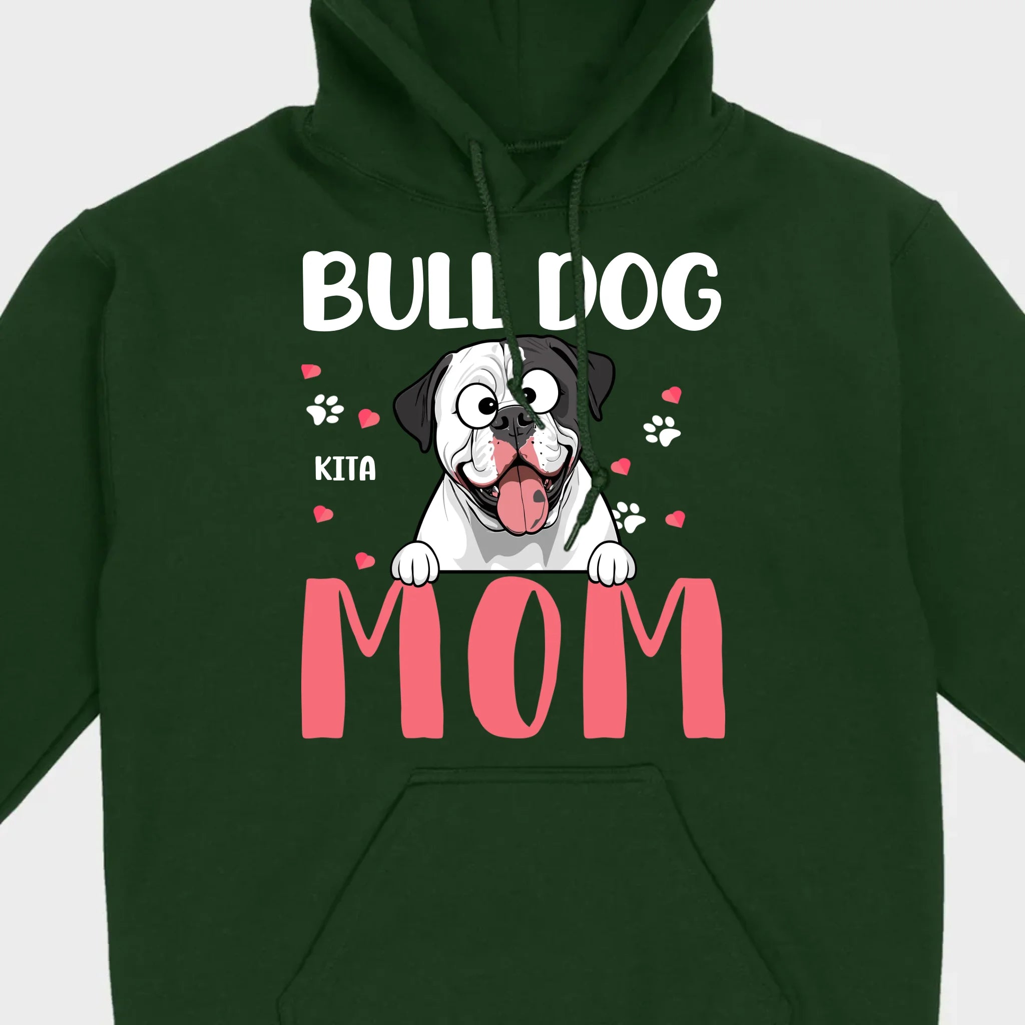 Custom American Bulldog Basic Tee - Bull Dog Mom Personalized T-Shirts - 89Prints