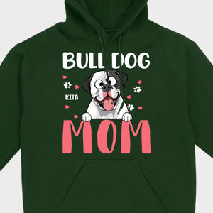 Custom American Bulldog Basic Tee - Bull Dog Mom Personalized T-Shirts - 89Prints