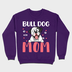 Custom American Bulldog Basic Tee - Bull Dog Mom Personalized T-Shirts - 89Prints