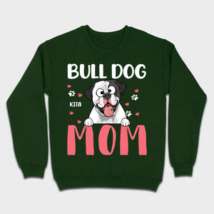 Custom American Bulldog Basic Tee - Bull Dog Mom Personalized T-Shirts - 89Prints