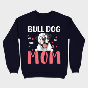 Custom American Bulldog Basic Tee - Bull Dog Mom Personalized T-Shirts - 89Prints