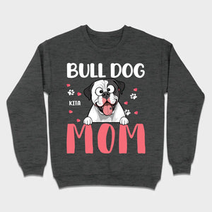Custom American Bulldog Basic Tee - Bull Dog Mom Personalized T-Shirts - 89Prints