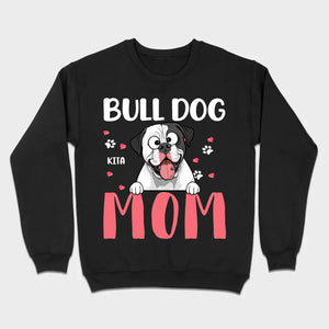 Custom American Bulldog Basic Tee - Bull Dog Mom Personalized T-Shirts - 89Prints