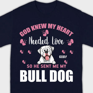 Custom American Bulldog Basic Tee With The Text 