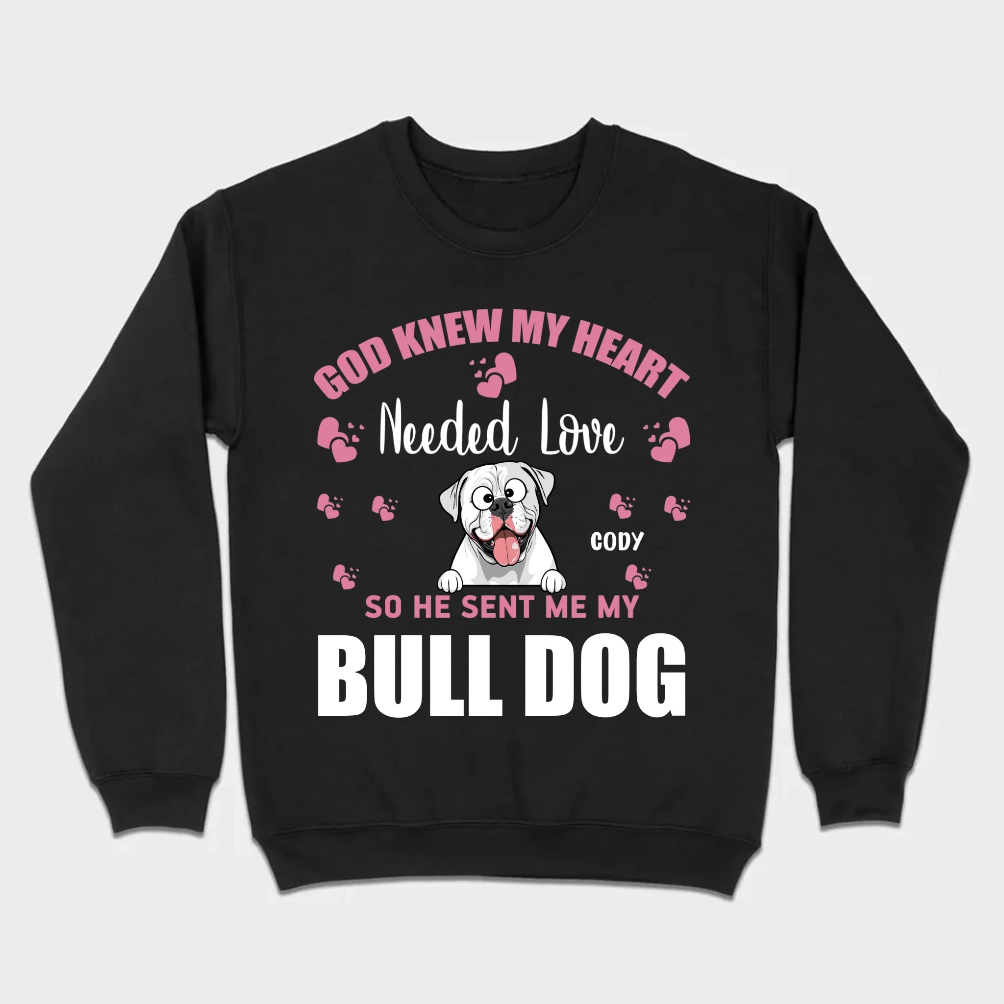 Custom American Bulldog Basic Tee With The Text 