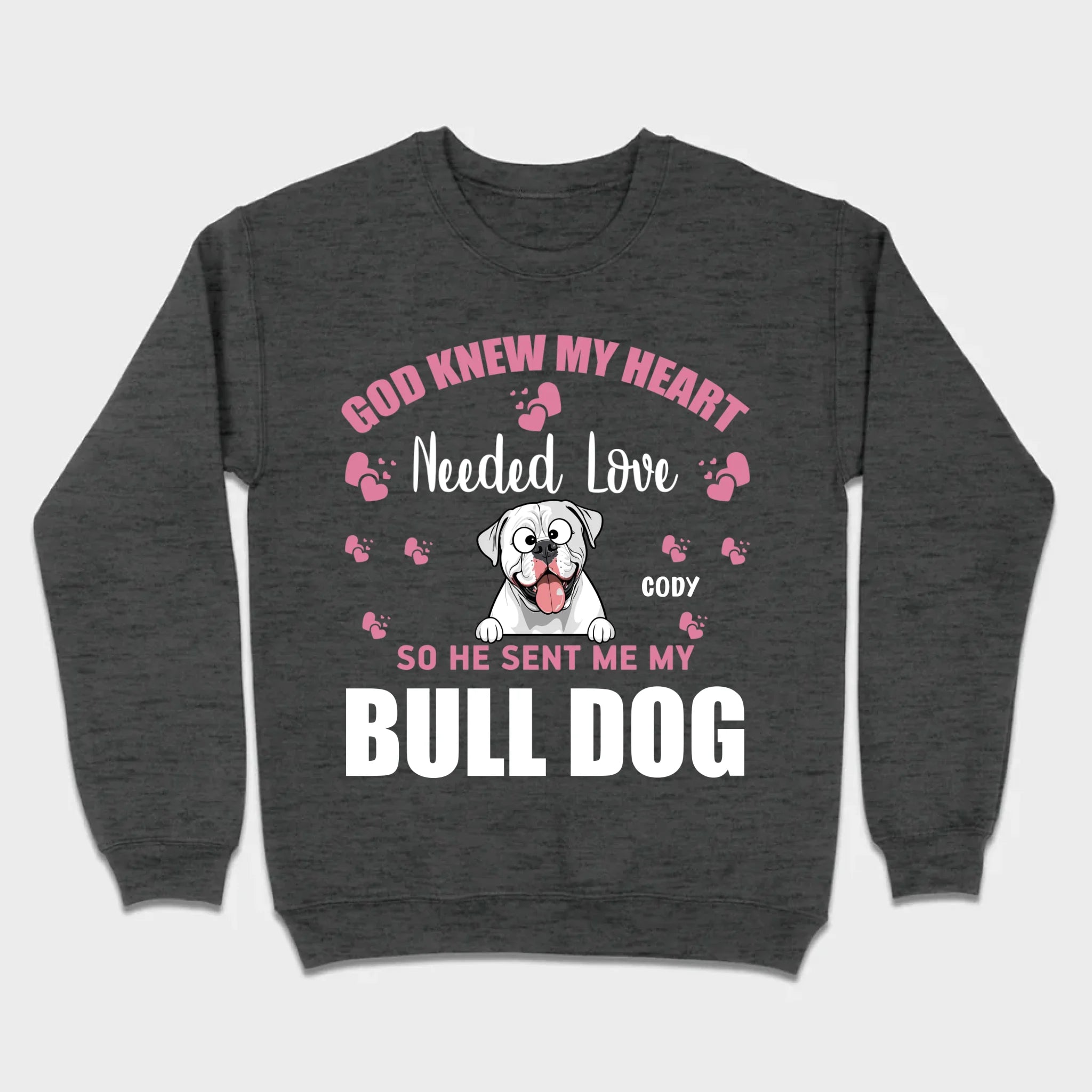 Custom American Bulldog Basic Tee With The Text 