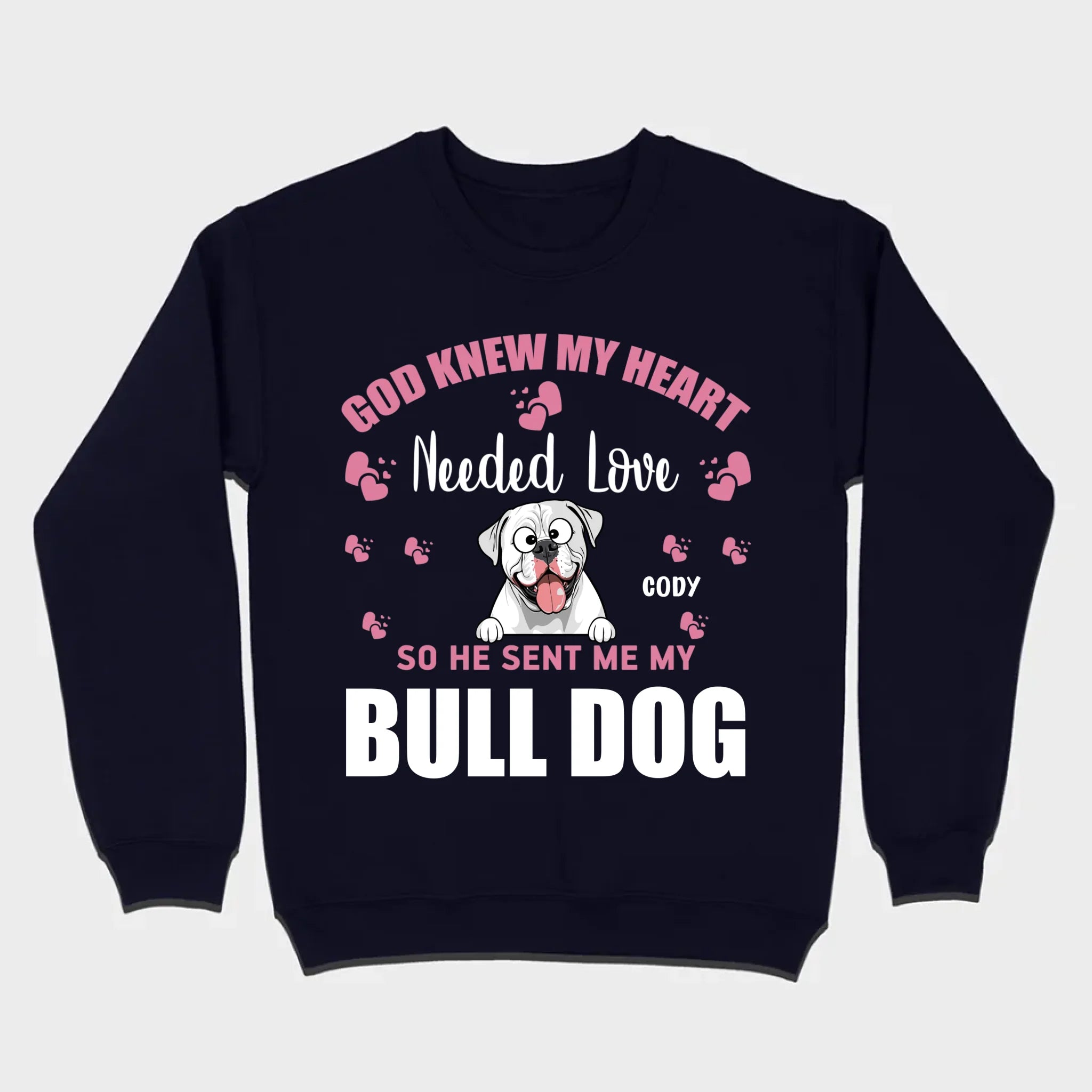 Custom American Bulldog Basic Tee With The Text 