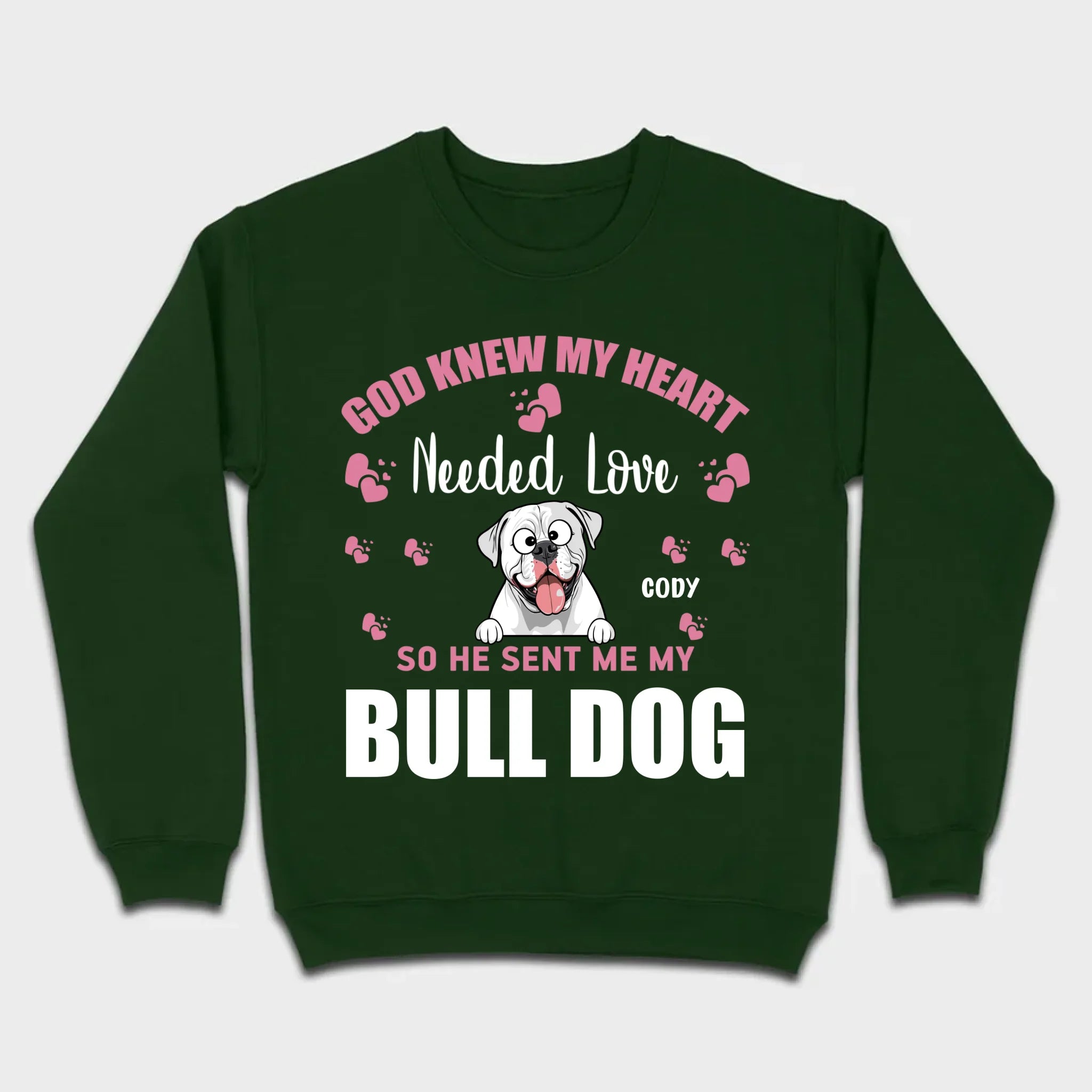 Custom American Bulldog Basic Tee With The Text 