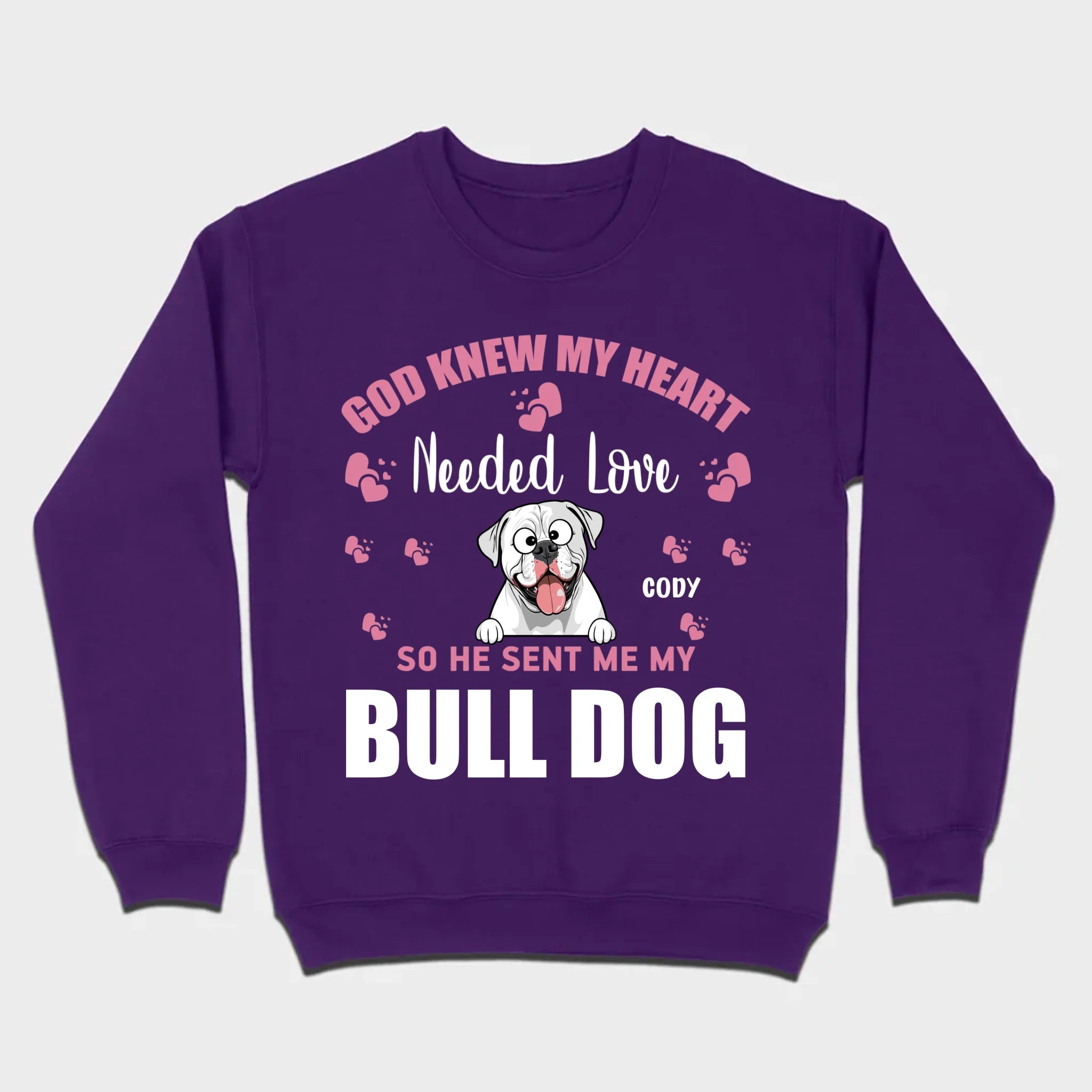 Custom American Bulldog Basic Tee With The Text 
