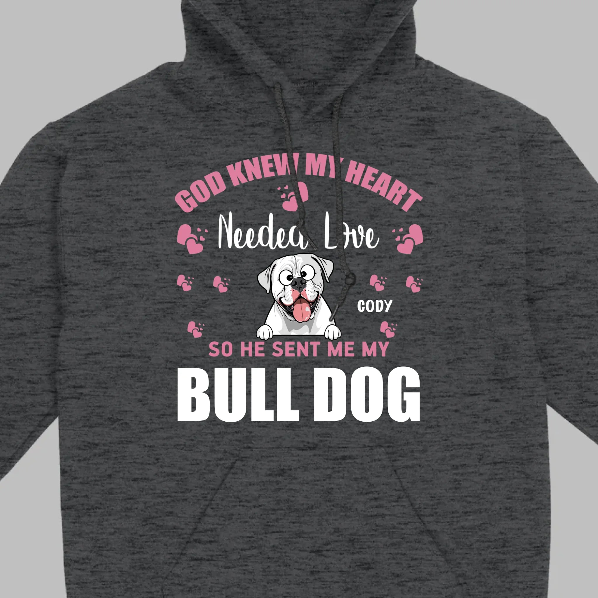 Custom American Bulldog Basic Tee With The Text 