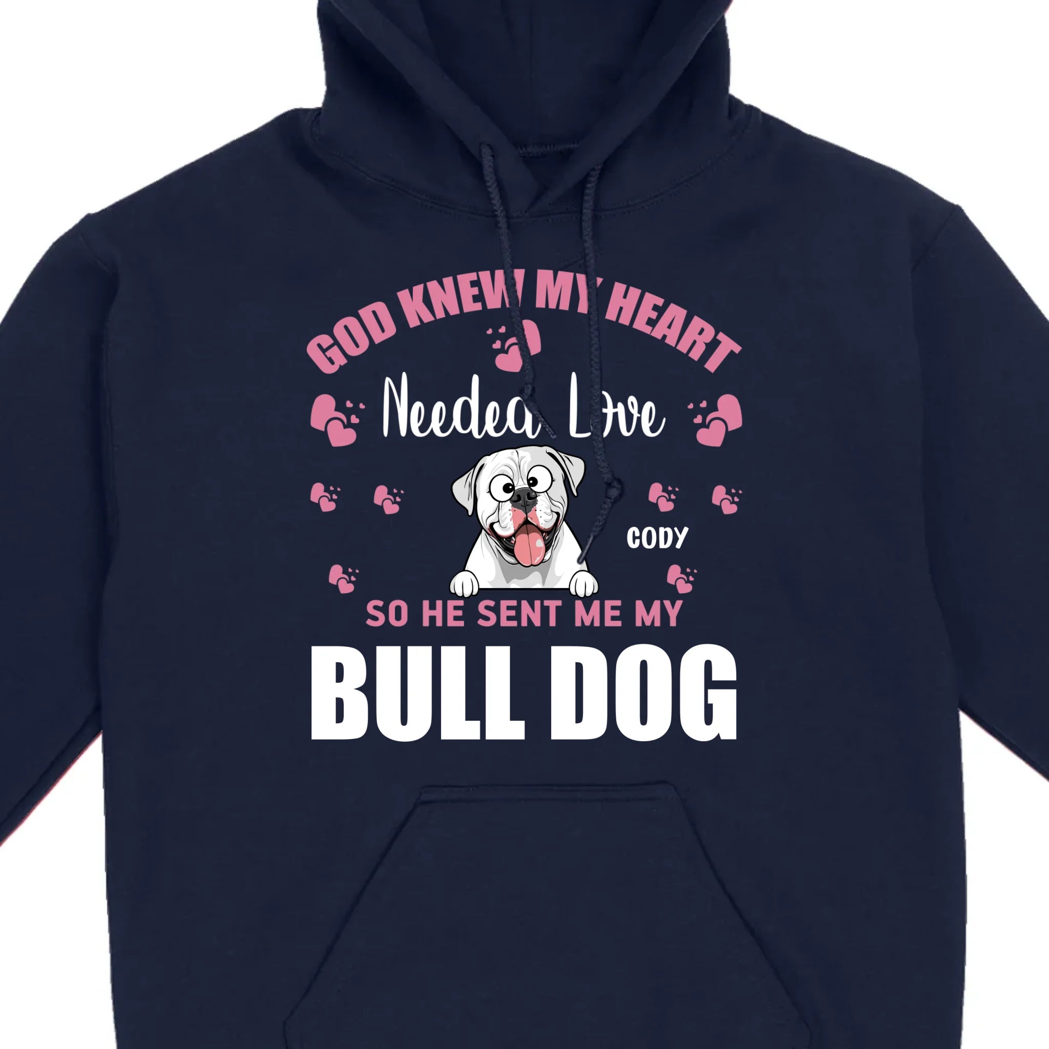 Custom American Bulldog Basic Tee With The Text 