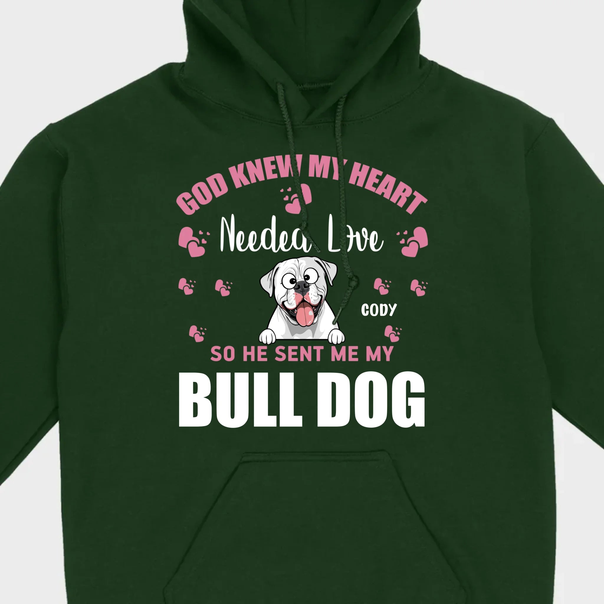 Custom American Bulldog Basic Tee With The Text 