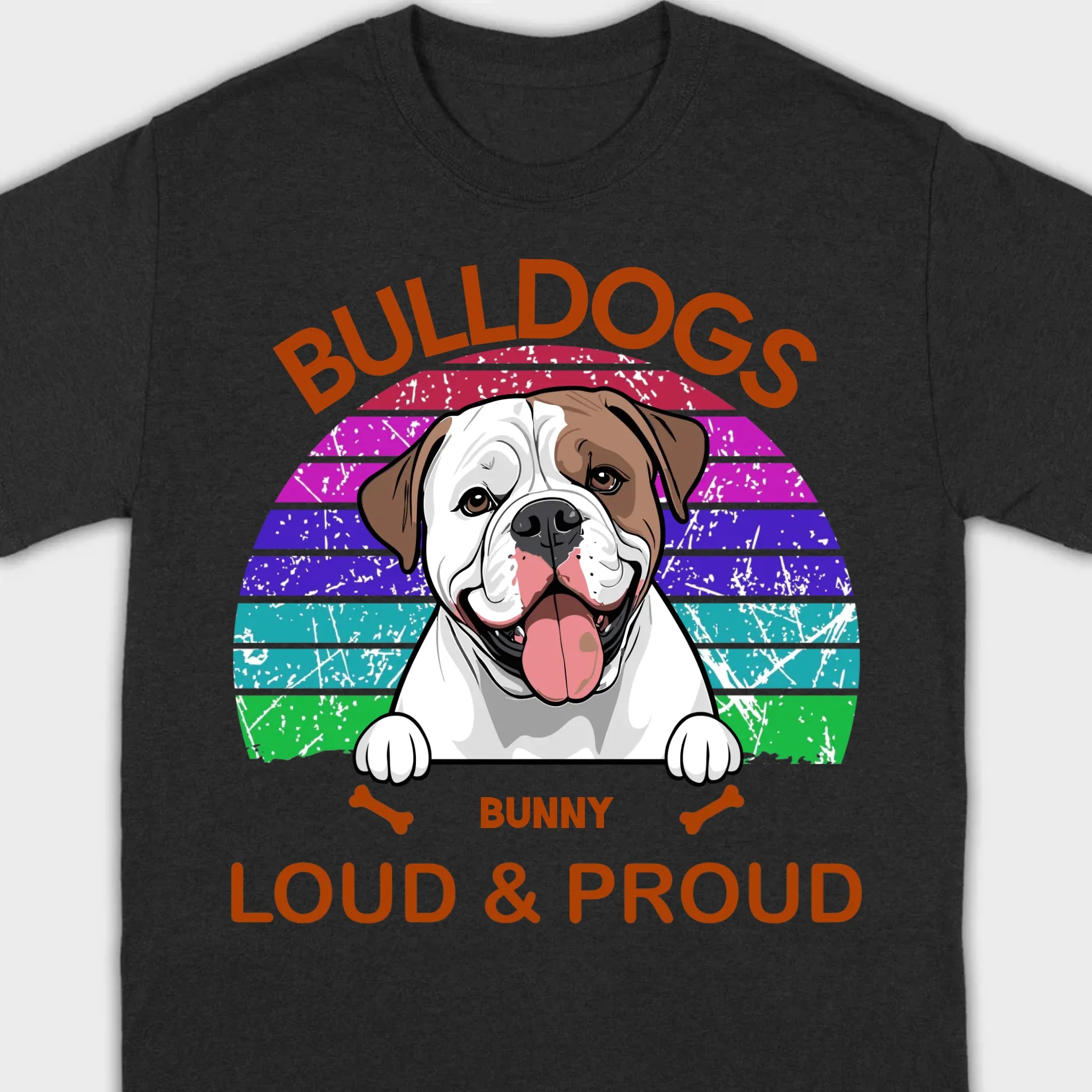Custom American Bulldog Hoodie - Loud & Proud Personalized Dog Lovers Gift - 89Prints