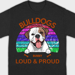 Custom American Bulldog Hoodie - Loud & Proud Personalized Dog Lovers Gift - 89Prints
