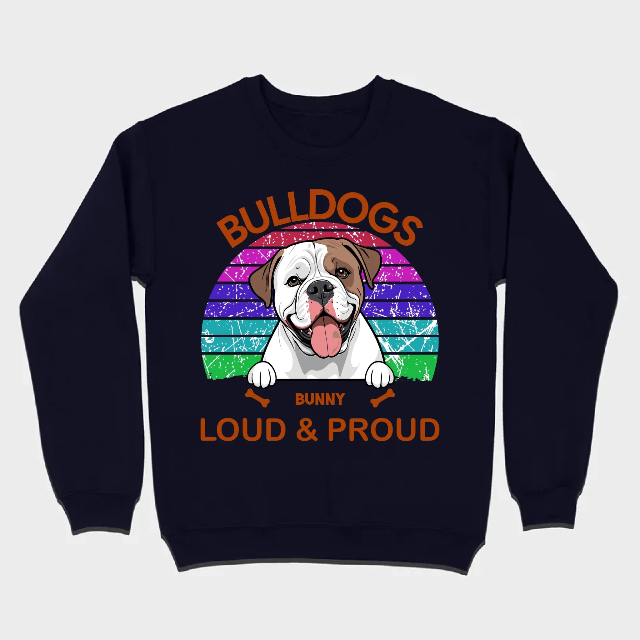 Custom American Bulldog Hoodie - Loud & Proud Personalized Dog Lovers Gift - 89Prints