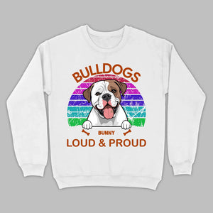 Custom American Bulldog Hoodie - Loud & Proud Personalized Dog Lovers Gift - 89Prints