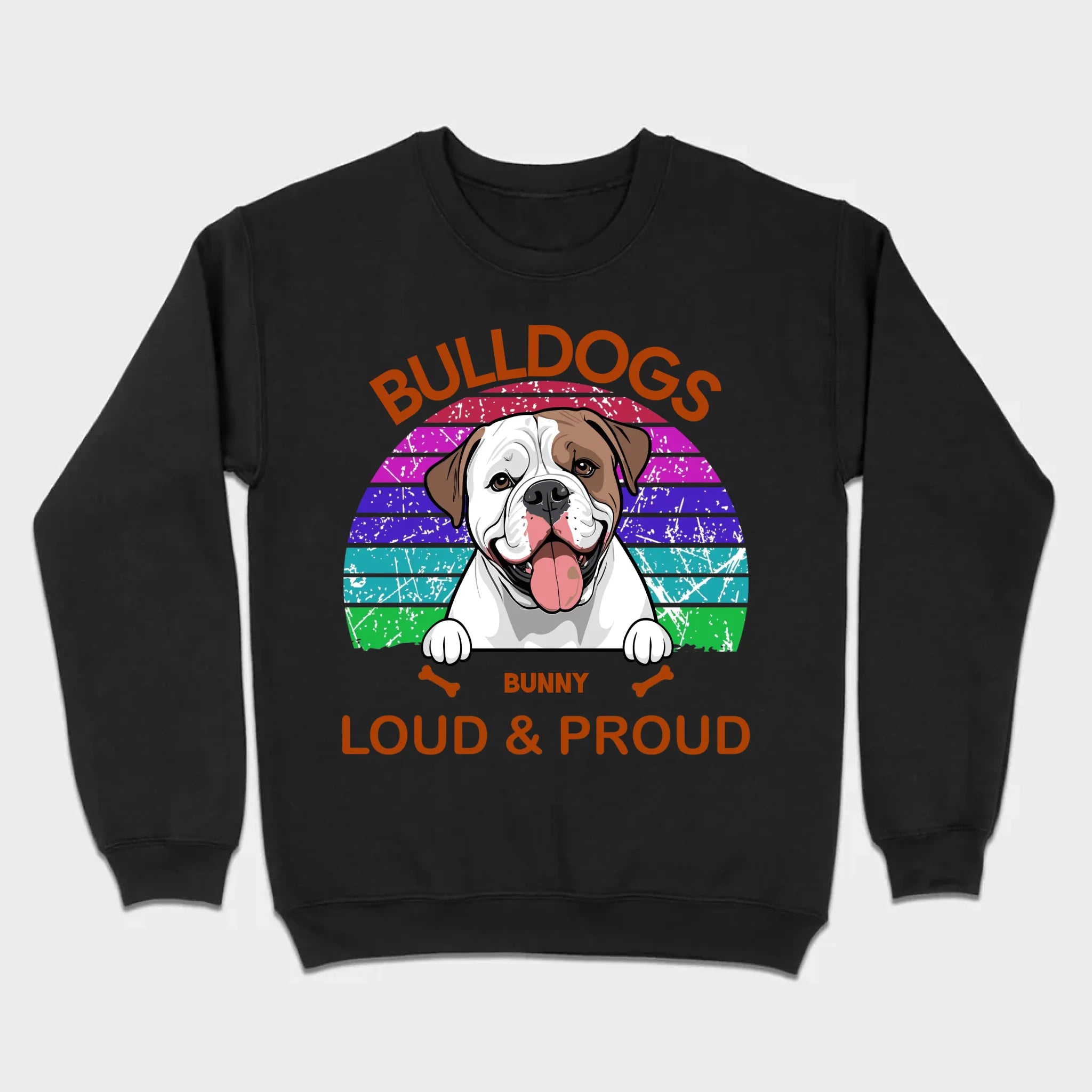 Custom American Bulldog Hoodie - Loud & Proud Personalized Dog Lovers Gift - 89Prints
